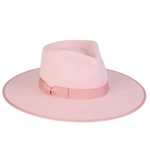 Lack Of Color Stardust pink fedora hat 55 small
